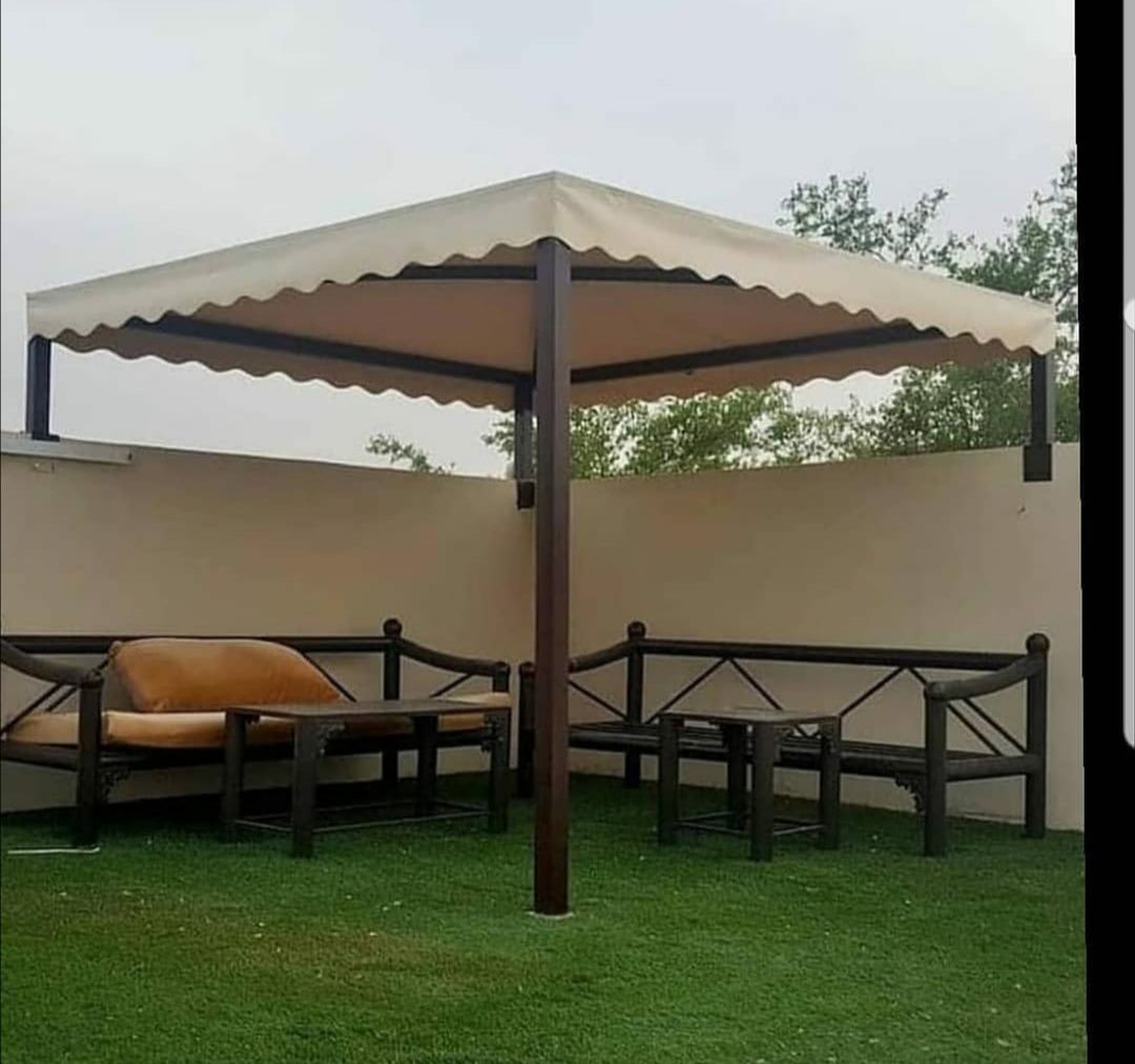 العناية بالمظلات والسواتر بعد التركيب